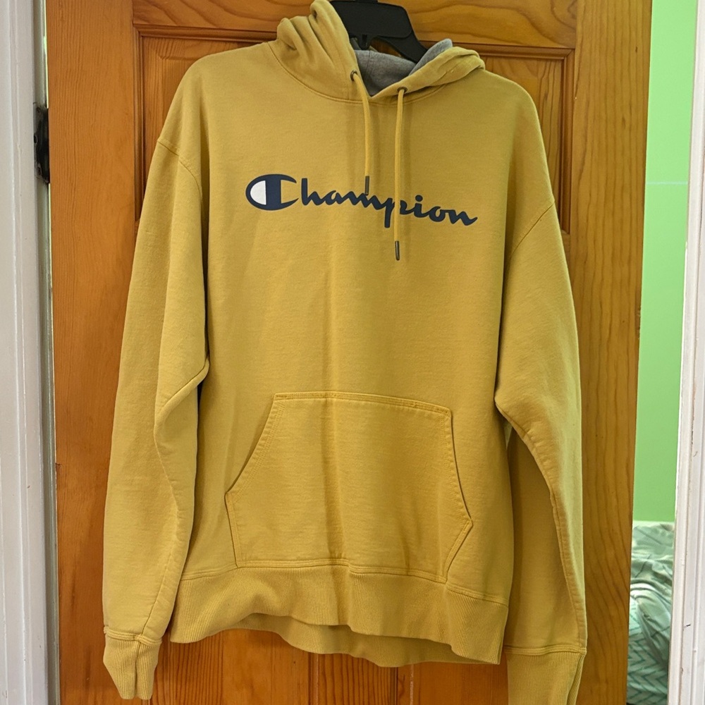 Champion Men's  L Mustard Hoodie